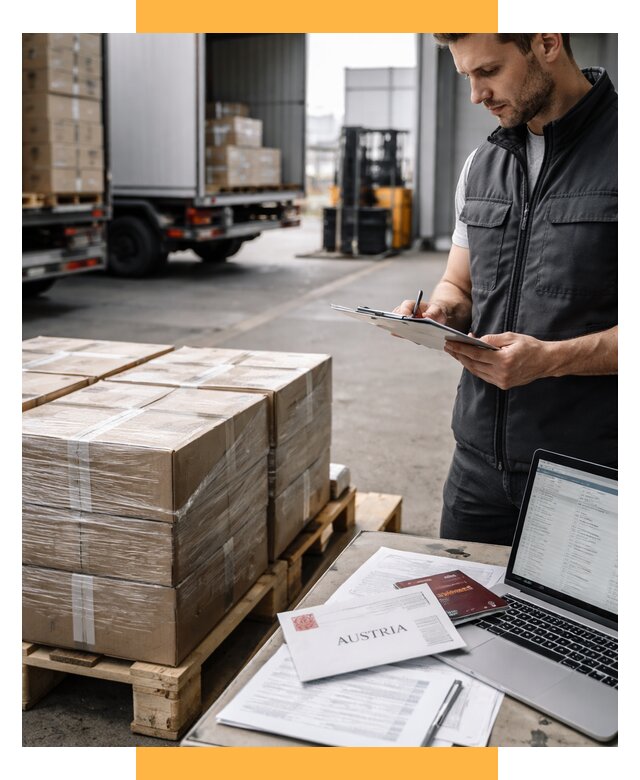 Доставка в Австрию от 66177 р. Логистика и экспорт СетСервис-Ксп