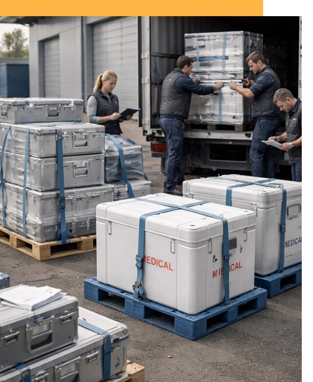 Перевозка медицинского оборудования по всему миру от 15272 руб